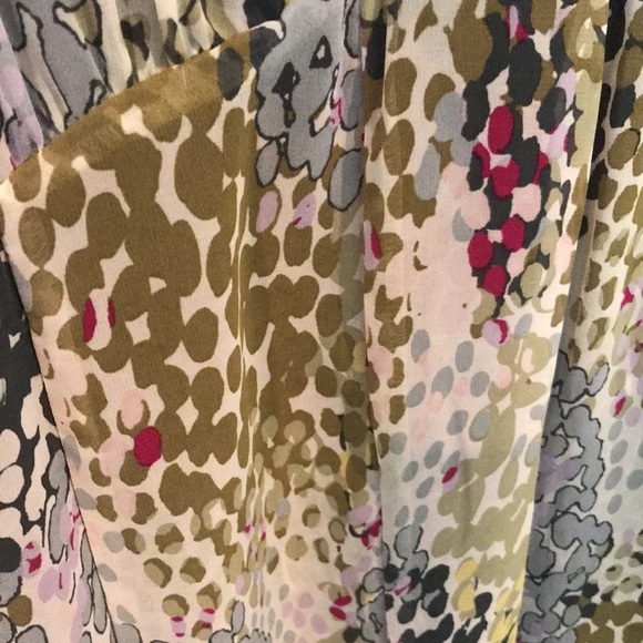 Voir Voir Sheer Floral A-line Dress Sz 10 - Picture 8 of 8